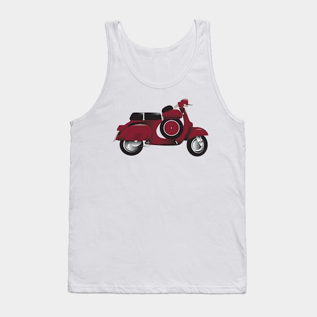 Vespa 90 Super Sprint Tank Top by kindacoolbutnotreally